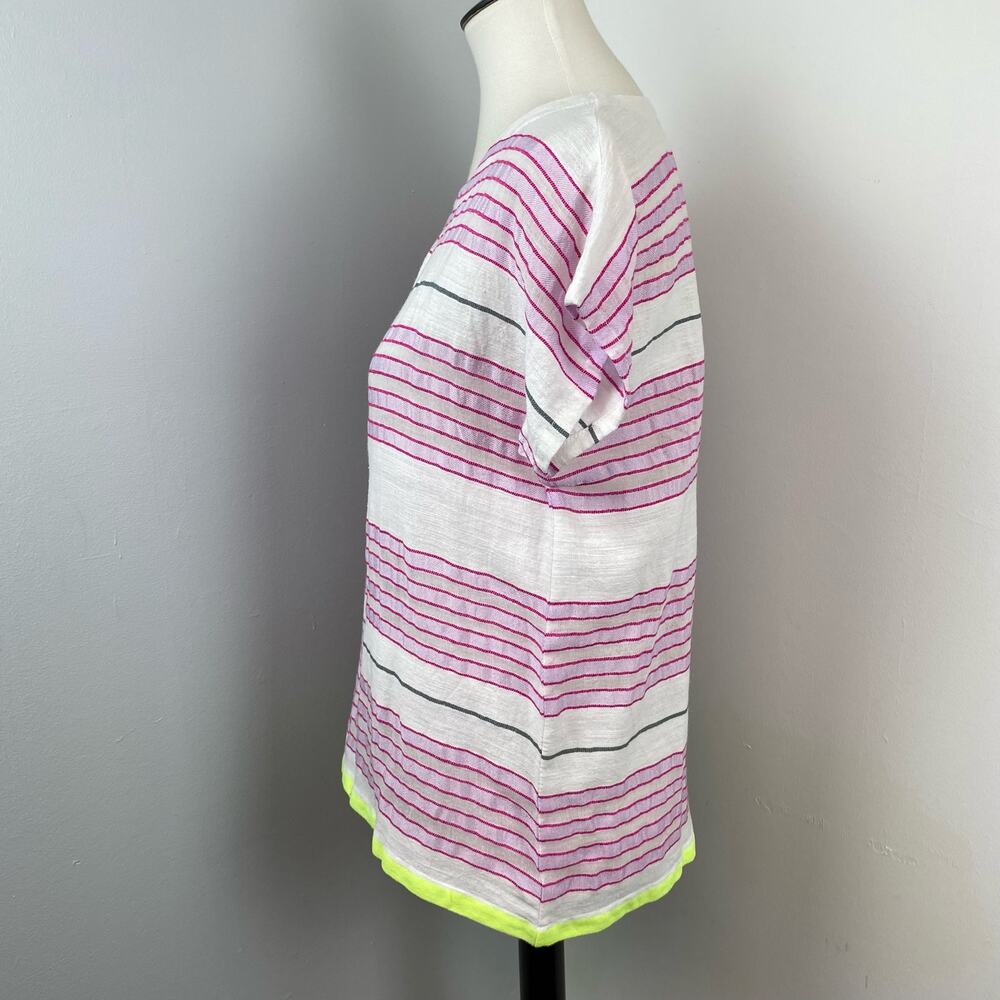 NEW Lemlem Handmade Striped Short Sleeve Top Small - Picture 4 of 7